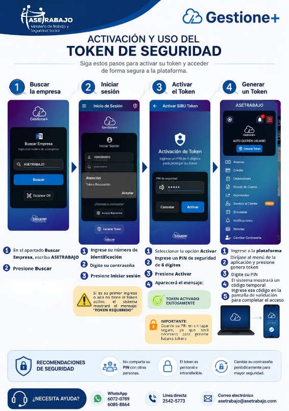 Manual de activación y uso del token de seguridad